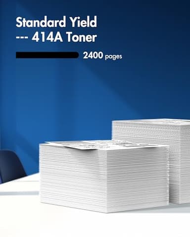 414A Black Toner Cartridge (With Chip) - 2 Pack Compatible Replacement for HP 414A Black Toner Cartridge 414X Works with HP Color Laserjet Pro MFP M479fdw M454dw M454dn M455dn M479fdn Printer | W2020A - Image 3