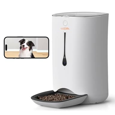 WOPET 7L Automatic Dog Feeder with Camera, 5G WiFi Cat Food Dispenser, Automatic Cat Feeder with Timer Programmable, HD Camera for Voice and Video Recording - Image 1