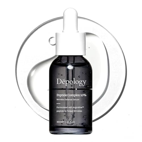 Depology Peptide Complex 10% Wrinkle Defense | Argireline™ Peptide Serum | Hydrating Face Serum Targets Dynamic Wrinkles | Vitamin C & Hyaluronic Acid Serum 1.01 fl oz - Image 1