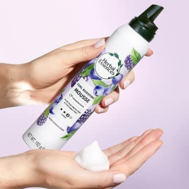 Herbal Essences Curl Boosting Mousse, Frizz Control for Curly & Wavy Hair, Long-Lasting Hold with Berry Scent, Paraben & Dye-Free, Cruelty-Free, 6.8 Fl Oz Each, 3 Pack - Image 6