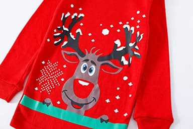 Family Feeling Baby Girls Boys Long Sleeve Christmas Pajamas Sets Cotton Pyjamas Toddler Infant Kids 12-18 Months Reindeer - Image 3