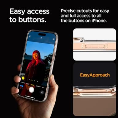 Spigen for iPhone 16 Pro Case, Ultra Hybrid MagFit [Anti-Yellowing] [Compatible with Magsafe] - Clear Gold - Image 8