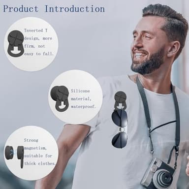 hamdrit Strong Magnetic Glasses Holder for Clothes Eyeglass Chain Glasses Strap Alternative - Gift Ideas Travel Accessories - Image 3