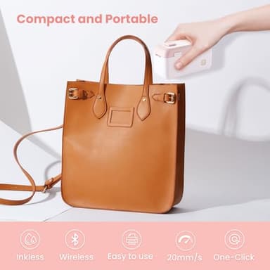 Mini Label Printer - Portable Bluetooth Label Maker Machine with Tape, HP4 Sticker Maker for Kitchen Storage, Home Organization - Image 4