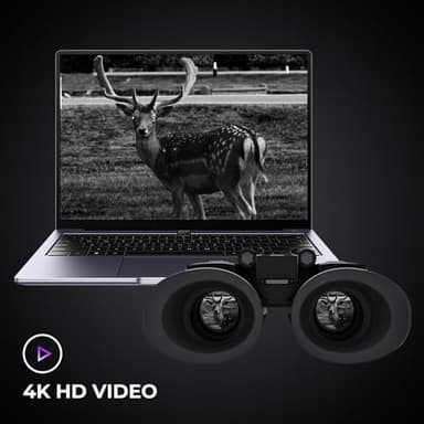 GOYOJO 4K Head-Mounted Night Vision Goggles & Binoculars for Adults – Infrared NVG with Manual Focus & 8X Digital Zoom for Hunting, Camping, and Outdoor Surveillance - Image 5