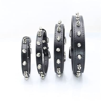 Spike Collar for Dogs,Female Male Studded Spiked Spikey Stud Rivet for xs Small Medium Large boy Girl cat Kitten pet Animal Puppy Red XS - Image 6