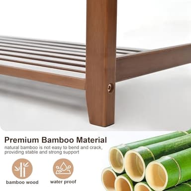 PETKABOO Shoe Rack Bench with Cushion, Shoe Rack for Front Door Entrance, Shoe Bench with Storage for Entryway Hallway Bedroom Living Room - Image 9