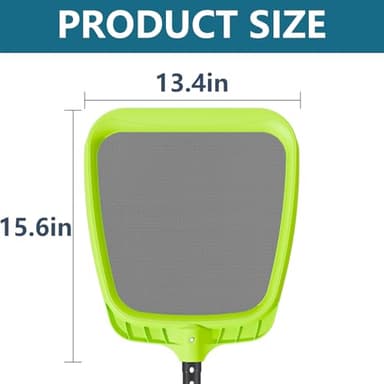 Sepetrel Pool Skimmer Net - Professional Heavy Duty Reinforced Frame Nylon Flat Leaf Rake Net,for Spa Pond Swimming Pool, Cleaning Supplies and Accessories, (Pole Not Included) - Image 4