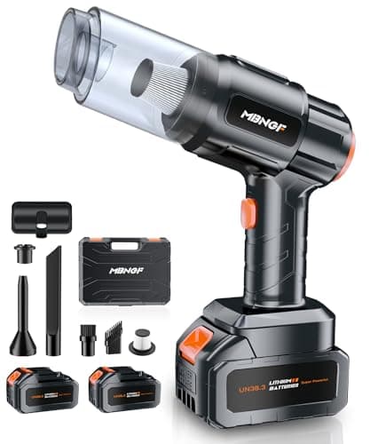 MBNGF Car Vacuum Portable Cordless, 35000PA High Power Suction & Blower, Wireless Handheld Vacuum Cleaner for Car, Home, Office, Pet(Abyssal Black) - Image 1