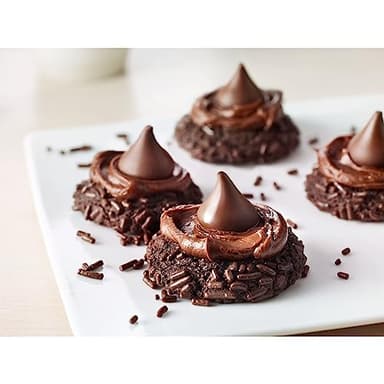 HERSHEY'S KISSES SPECIAL DARK Mildly Sweet Chocolate Candy Party Pack, 32.1 oz - Image 5