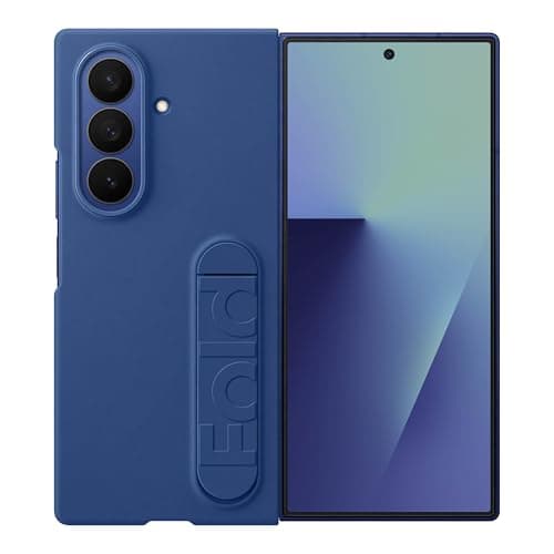 Samsung Galaxy Z Fold7 Silicone Phone Case, Protective Cover with Stand, Secure Grip, Soft, Comfortable Design, US Version, Navy - Image 1