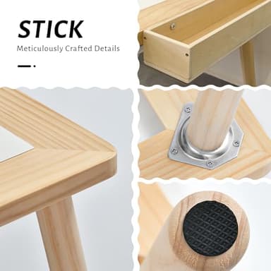 Easyego Wooden Sensory Table – Multifunctional Sand & Water Table with Double-Sided Lid, Paper Roll, Storage Box, Transparent & Game Board, and Foldable Bins for Kids' Indoor & Outdoor Play - Image 7