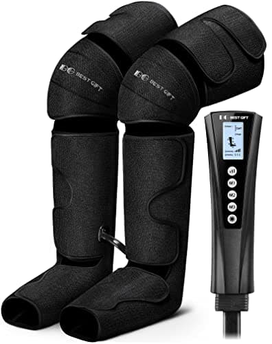 Gifts for Mom, Dad, Men, Women & Loved Ones – Air Compression Leg Massager with Heat – Ideal for Christmas, Mother Day & Father Day – Relieves Muscle Fatigue for Feet, Legs, Calves, Thighs, and Knees - Image 1