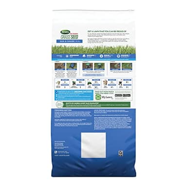 Scotts Turf Builder Grass Seed Sun and Shade Mix with Fertilizer and Soil Improver, Thrives in Many Conditions, 32 lbs. - Image 9