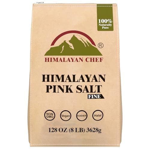 Himalayan Chef Pink Himalayan Salt Extra Fine Grain, 8 lbs Bag - Pure, Natural, Kosher, Non-GMO, Mineral-Rich, for Cooking, Seasoning, Baking, Table Use - Image 1