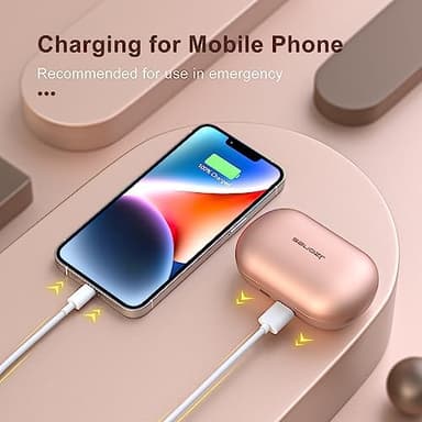 Wireless Earbuds Bluetooth Headphones 130Hrs Playtime with 2500mAh Wireless Charging Case LED Diaplay Hi-Fi Waterproof Over Ear Earphones for Sports Running Workout Gaming - Image 5