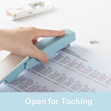 Deli Stapler, Desktop Stapler, Office Stapler, 25 Sheet Capacity, Includes 1000 Staples and Staple Remover, Blue - Image 6