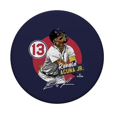 Ronald Acuna Jr. | Atlanta Baseball MLB Players | MLBRAC3002 PopSockets Adhesive PopGrip - Image 3