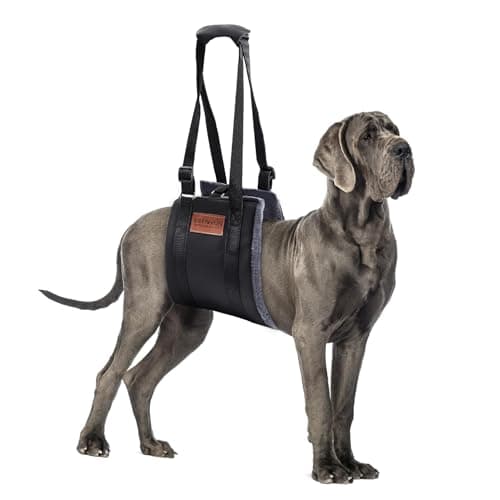 S-ETOVUS Dog Sling for Large Dogs Hind Leg Support, Magic Tape Dog Lift Harness, Soft Dog Support Harness for Back Legs, Hip Support Harness to Help Senior, Injured, Disabled and After ACL Surgery - Image 1