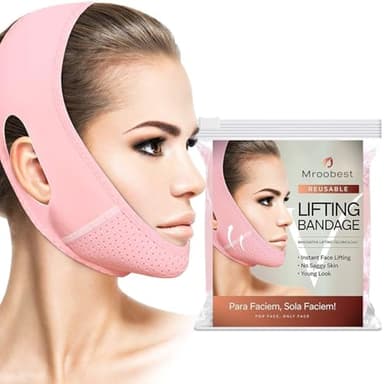 ParaFaciem Reusable V Line Mask Facial Slimming Strap Double Chin Reducer Chin Up Mask Face Lifting Belt V Shaped Slimming Face Mask - Image 1
