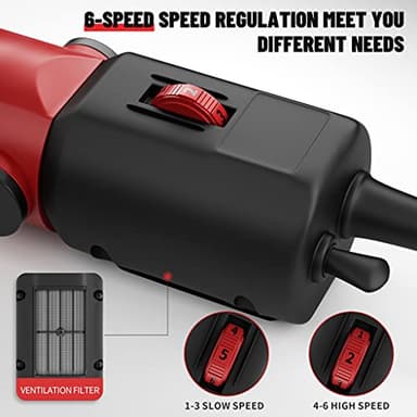 Dragro Sheep Clippers 600W, Professional Animal Shearing Machine, Farm Livestock Grooming Kit, Heavy Duty Electric Clippers for Thick Coat Animals (Sheep Clippers-600W) - Image 6