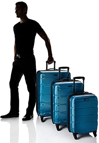 Samsonite Omni PC Hardside Expandable Luggage with Spinner Wheels, Caribbean Blue, 3-Piece Set (20/24/28) - Image 6