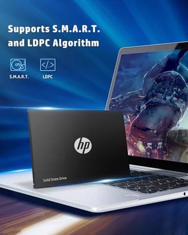 HP S750 256GB SATA III 2.5 Inch PC SSD, 6 Gb/s, 3D NAND Internal Solid State Hard Drive Up to 560 MB/s - 16L52AA#ABA - Image 4