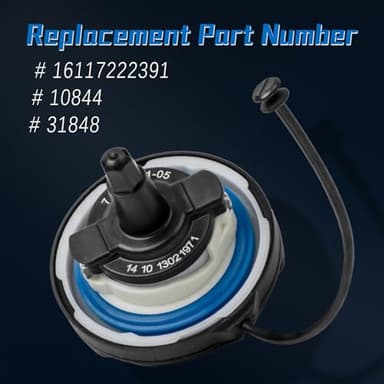 Gas Cap Fuel Cap For 1999-2018 MINI COOPER & BMW X1 X2 X3 X5 X6 Z4 128i 135i 228i 230i 320i 325i 328i 330i 335i 430i 525i 528i 530i 535i 540i 550i 640i 650i 740i 745i 750i 760i and More - Image 5