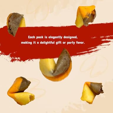52USA Fortune Cookies, Approx. 350pcs, 3-in1 Flavor, Fortune Cookies Individually Wrapped Bulk, Fresh Cookies, (Original, Chocolate, Orange) Flavor, 56oz - Image 9