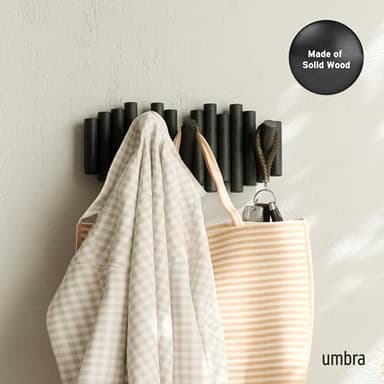 Umbra Picket Rail Hook for Entryways, Black - Image 2