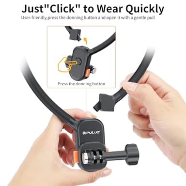 PULUZ Neck Mount for GoPro Action Cameras (Magnetic Quick Release) - Image 3
