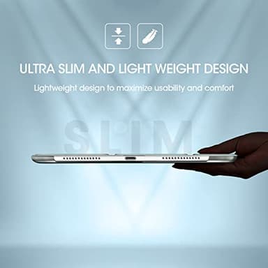 ProCase for iPad 9th/ 8th/ 7th Generation Case 10.2 Inch (2021/2020/2019 Release), 10.2 iPad Case 9th/ 8th/ 7th Gen Cover, Slim Smart Cover with Translucent Hard Shell Back -Lightgrey - Image 7