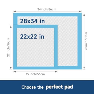 50 Count 28” x 34” XL Disposable Dog Pee Pads, Super Absorbent Leakproof Quick Drying Puppy Pee Pads for Dogs, Extra Large Disposable Dog Training Pads - Image 6