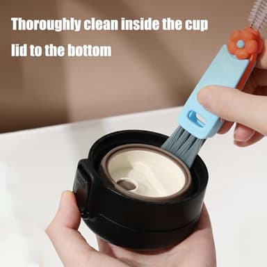 Swicado 3 in 1 Cup Lid Cleaning Brush - 2025 New Multifunctional Tool for Thorough Cleaning of Bottles, Cups, and Tight Spaces - Ideal for Home & Kitchen - Image 6