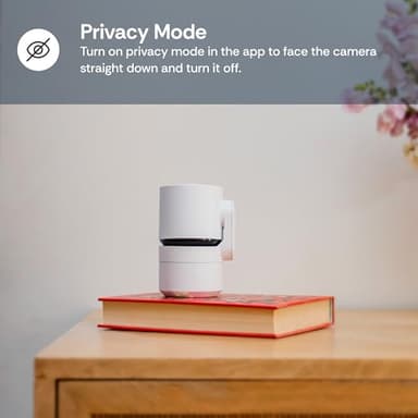 Luna Indoor Camera 360-Degree Pan/Tilt, Pet/Person/Vehicle AI Motion Detection, Plug-in, Night Vision, Two Way Audio, Cloud Storage, Wi-Fi Camera for Room Office Smart Home Security (White) - Image 3