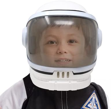Spooktacular Creations Astronaut Helmet with Movable Visor Pretend Play Toy Set for School Classroom Dress Up, Role Play Accessory - Image 5