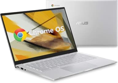 ASUS Chromebook C425T Laptop, 14" Notebook, Intel Core m3-8100Y Processor, 4GB RAM, 128GB eMMC Storage, Backlit Keyboard, Chrome OS(Renewed)