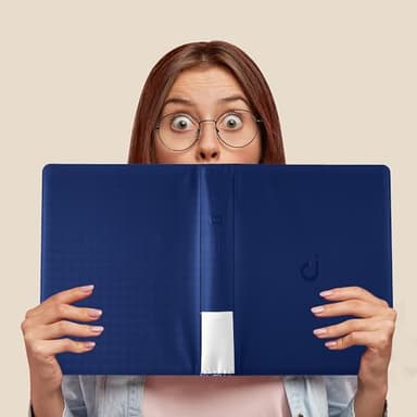 D DACCKIT Toploader Binder, Holds 288 Top Loaders - 9-Pocket Top Loader Binder for 3" x 4" Rigid Card Holders for Trading Cards or Sports Cards, Model A - Navy Blue - Image 2