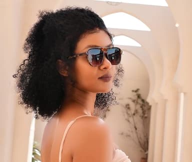 FEISEDY Retro Square Aviator Sunglasses Women Men 70s Vintage Trendy Plastic Frame Sun Glasses B2835 - Image 3