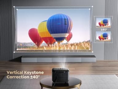 [Electric Focus/Mini Body]Mini Projector with WiFi 6 and Bluetooth 5.2, 2025 Upgrade TOPTRO TR25 Portable Projector, 1080P FHD, ±40° Electric Keystone Correction, Movie Projector for iOS/Android/PS5 - Image 5