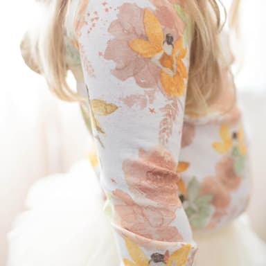Burt's Bees Baby Baby Girl's Pajamas, Tee and Pant 2-Piece Pj Set, 100% Organic Cotton, Fairy Floral 2-pk - Image 4