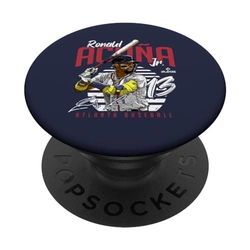 Ronald Acuna Jr. | Atlanta Baseball MLB Players | MLBRAC3004 PopSockets Adhesive PopGrip - Image 1