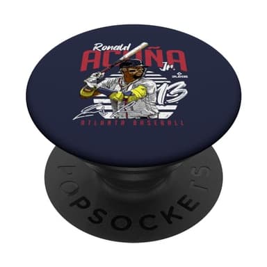 Ronald Acuna Jr. | Atlanta Baseball MLB Players | MLBRAC3004 PopSockets Adhesive PopGrip - Image 1