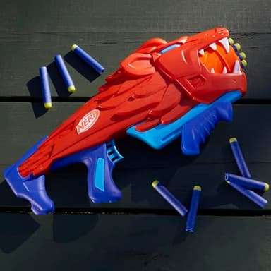 NERF Wild Lionfury, Easy Play Dart Blaster, 16 Nerf Elite Darts, Nerf Blaster Lion Toys for 6 Year Old Boys & Girls & Up, Outdoor Toys - Image 15