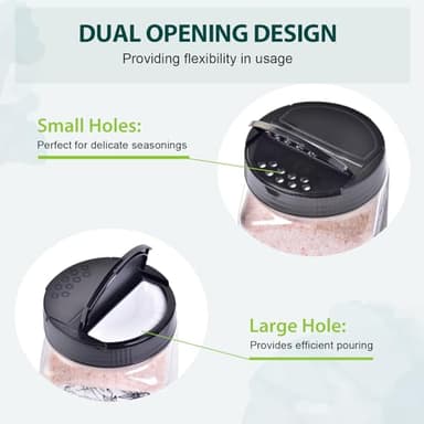 Soeos Himalayan Pink Salt Fine 39 oz + Organic Ground Black Pepper 18 oz, Salt and Pepper for Grinder Refill - Image 9