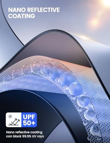 Lamicall Car Windshield Sun Shade – 4-Layer Reflective 240T Sun & UV Reflective Windshield Cover Sun Shade | Easy Install, Foldable | 64"x34" Windshield Cover for Medium Sedan, SUV - Image 2