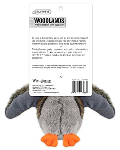 Ruffin' It Woodlands Mallard Stuffed Plush Dog Toy, Small - Image 2