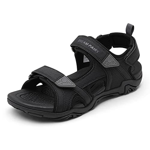 DREAM PAIRS Men's Sandals Hiking Water Beach Sport Outdoor Athletic Arch Support Summer Sandals,Size 9,BLACK,SDSA228M - Image 1