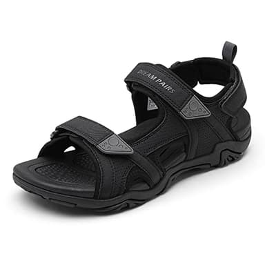 DREAM PAIRS Men's Sandals Hiking Water Beach Sport Outdoor Athletic Arch Support Summer Sandals,Size 9,BLACK,SDSA228M - Image 1
