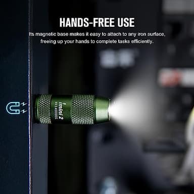 OLIGHT IMINI 2 EDC Rechargeable Keychain Flashlight, 50 Lumens Compact and Portable Mini LED Keyring Lights with Built-in Battery Ideal for Everyday Carry and Emergencies (OD Green) - Image 3